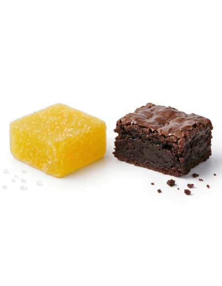 Pack 600 mg - Bonbon THC Citron 🍋 + Brownie THC Chocolat 🍫 couper