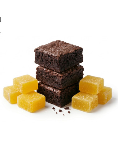 Pack 1200 mg - Bonbon THC Citron 🍋 + Brownie THC Chocolat 🍫