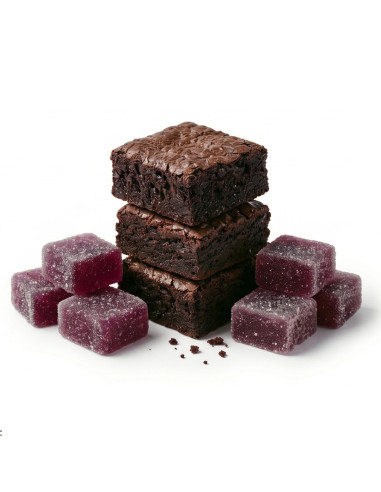 Pack 1200 mg - Bonbon THC Cerise 🍒 + Brownie THC Chocolat 🍫 main